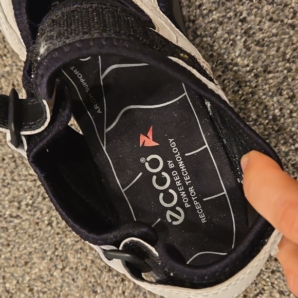 Ecco Womens Wave footbed Offroad Arch Support  Hook&loop Leather shoes sz 8.5 - Picture 14 of 14